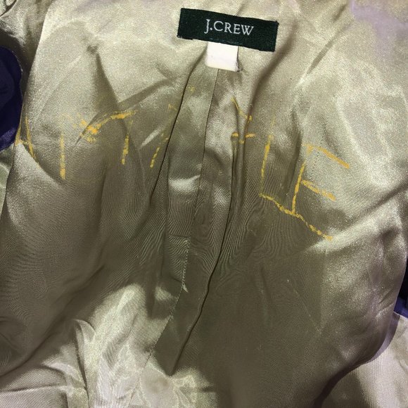 J. Crew Pumpkin Spice Houndstooth wool beautiful!! FIRM - Picture 7 of 8